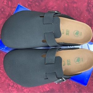 Birkenstock Boston Vegan clogs-black-38 REGULAR WIDTH